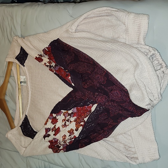 Free people knit long-sleeved shirt size M - Picture 3 of 5